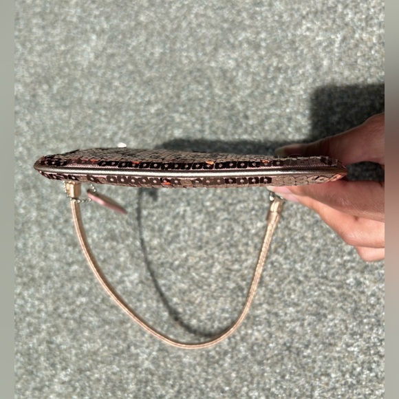 Pink Sparkly Coach Wristlet - Picture 3 of 6